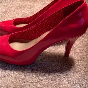 Red Madden high heels